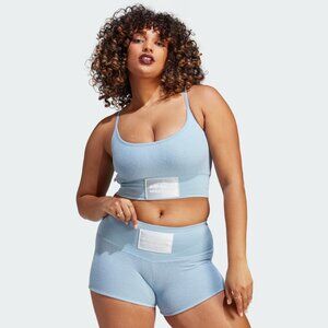 Adidas Originals Blue Towel Bra Crop Tank Top Size Large